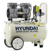 Hyundai HY7524 5.2CFM, 1HP, 24 Litre Oil Free Direct Drive Silenced Air Compressor